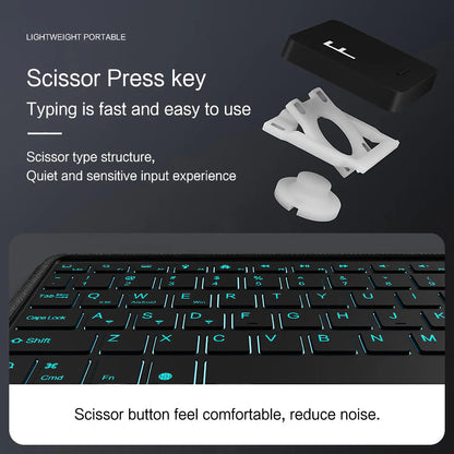 iPad Pro 11 M4 2024 Magnetic Detachable Keyboard Multi-Touch