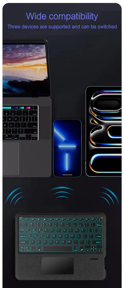 iPad Pro 11 M4 2024 Magnetic Detachable Keyboard Multi-Touch