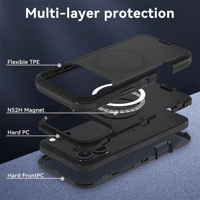 Case for iPhone 17 Pro 6.3 Maxguard Magnetic Shield MagFit
