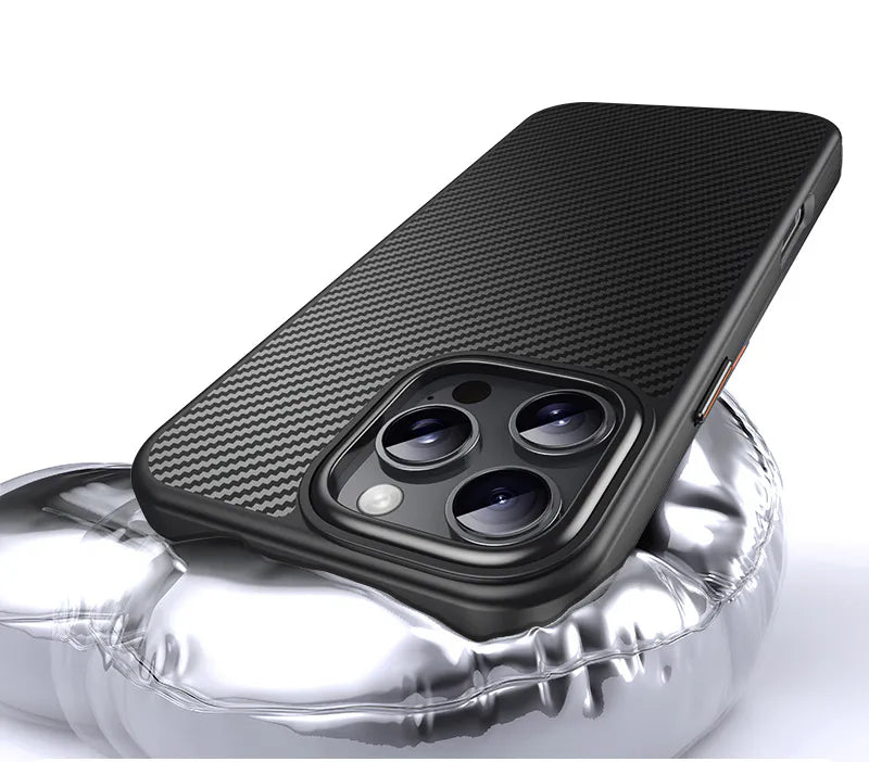 Case for Iphone 14 Pro 6.1 Maxguard Carbon Fiber MagFit