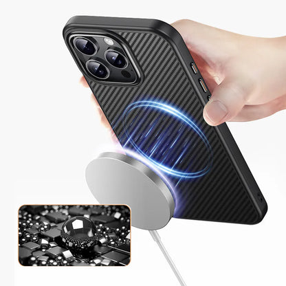 Case for Iphone 14 Pro max 6.7 Maxguard Carbon Fiber MagFit