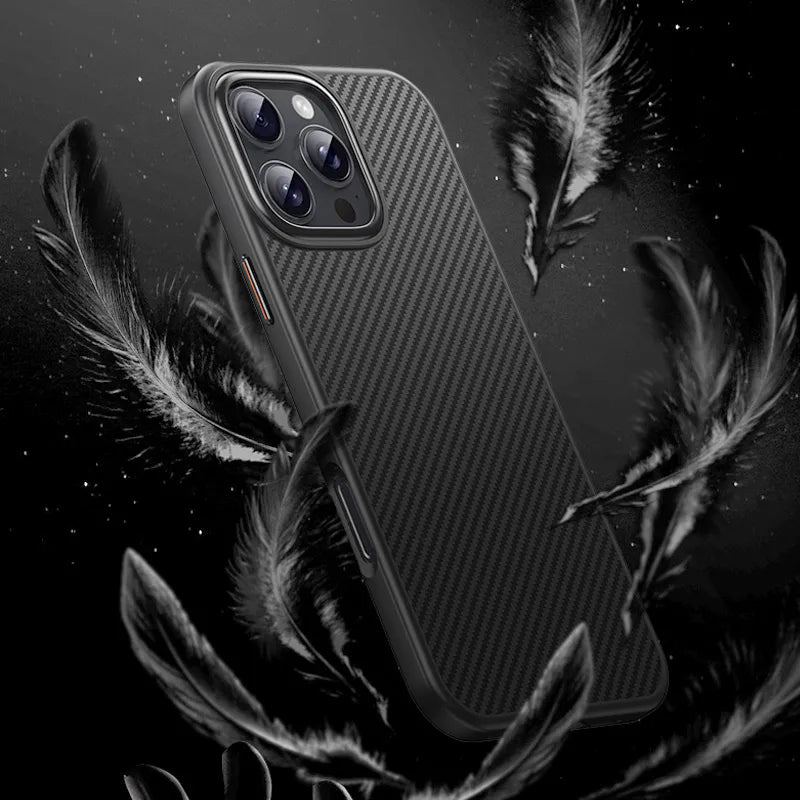 Case for iPhone 17 Pro 6.3 Maxguard Carbon Fiber MagFit