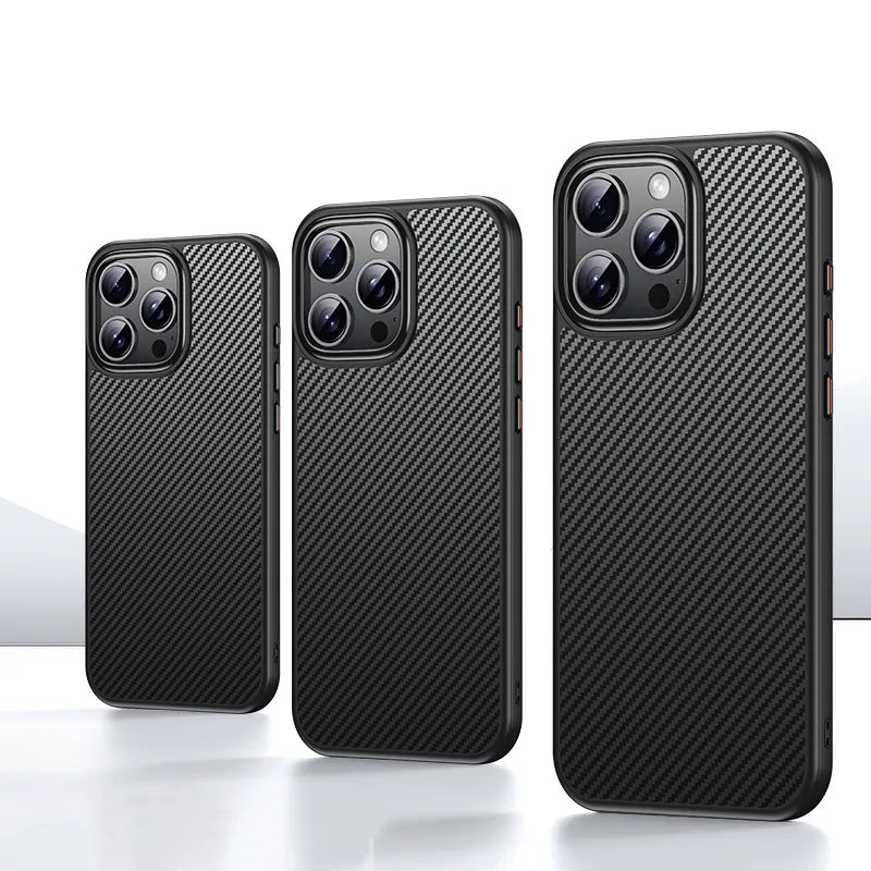 Case for Iphone 15 Pro 6.1 Maxguard Carbon Fiber MagFit