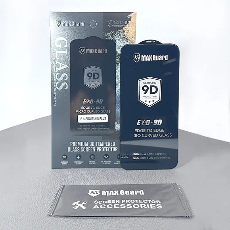 Maxguard ESD 9D Edge to Edge Micro Curved Glass Screen Protector for Samsung