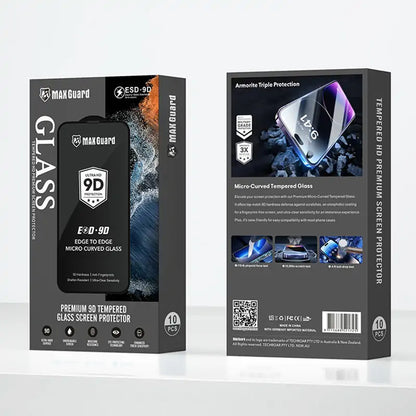 Maxguard ESD 9D Edge to Edge Micro Curved Glass Screen Protector for Samsung