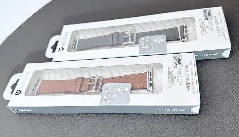 Maxguard Genuine Leather Band For Apple Watch (compatible with 38/40/41/42(S10)/44/45/46(S10)/49mm)