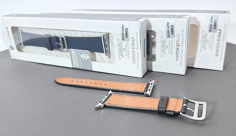 Maxguard Genuine Leather Band For Apple Watch (compatible with 38/40/41/42(S10)/44/45/46(S10)/49mm)