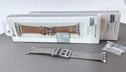 Maxguard Genuine Leather Band For Apple Watch (compatible with 38/40/41/42(S10)/44/45/46(S10)/49mm)