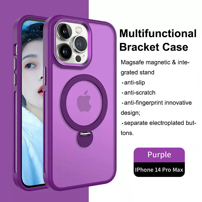 Case for iPhone 16 Plus 6.7 Maxguard Mergegrip Stand Magfit
