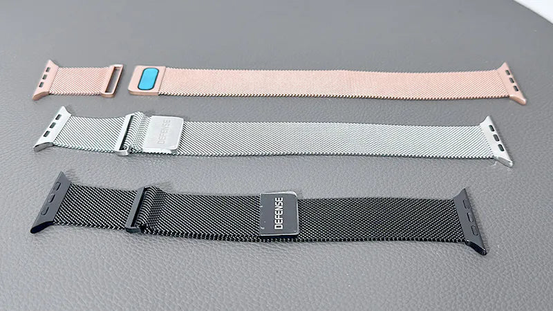 Defense Stainless Steel Wristband Mesh Band For Apple Watch