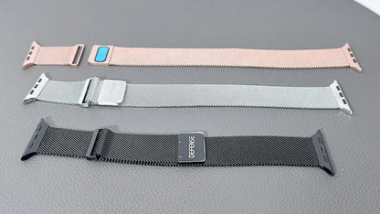 Defense Stainless Steel Wristband Mesh Band For Apple Watch