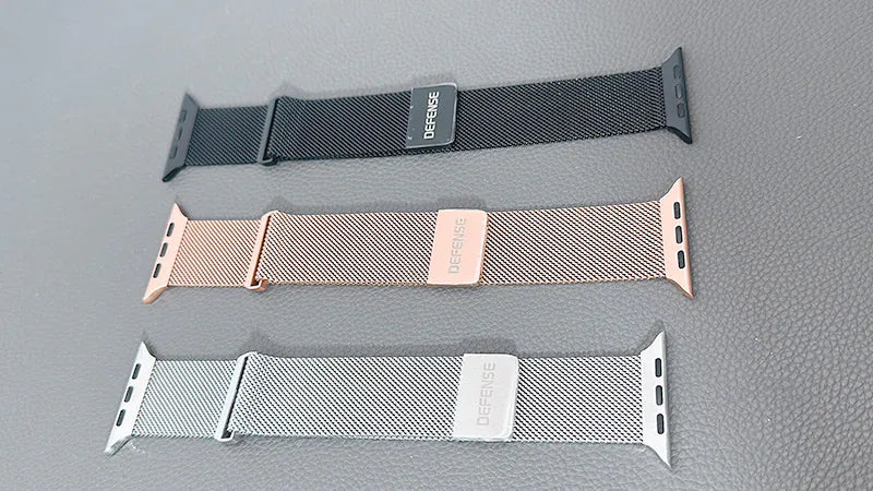 Defense Stainless Steel Wristband Mesh Band For Apple Watch