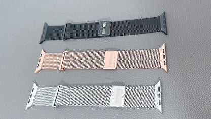 Defense Stainless Steel Wristband Mesh Band For Apple Watch
