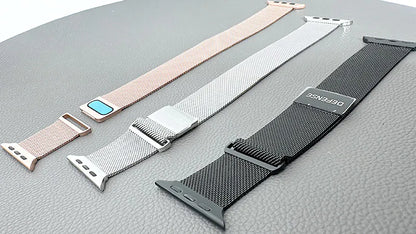Defense Stainless Steel Wristband Mesh Band For Apple Watch
