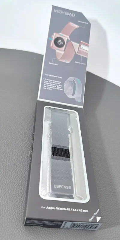 Defense Stainless Steel Wristband Mesh Band For Apple Watch