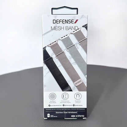 Defense Stainless Steel Wristband Mesh Band For Apple Watch