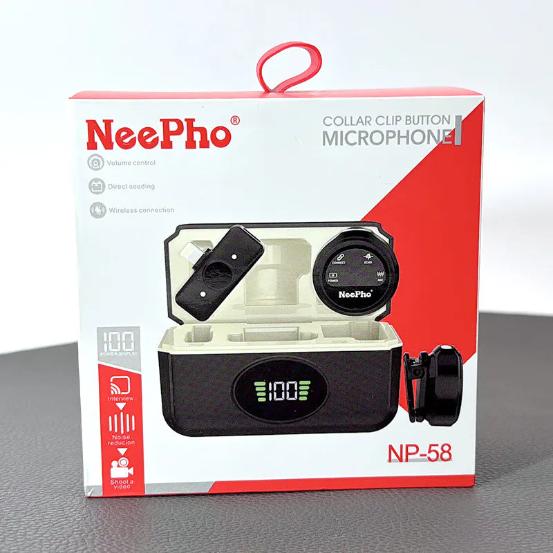 NeePho NP58 Collar Clip Button Microphone