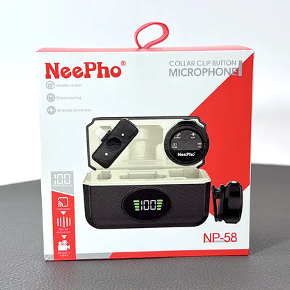 NeePho NP58 Collar Clip Button Microphone
