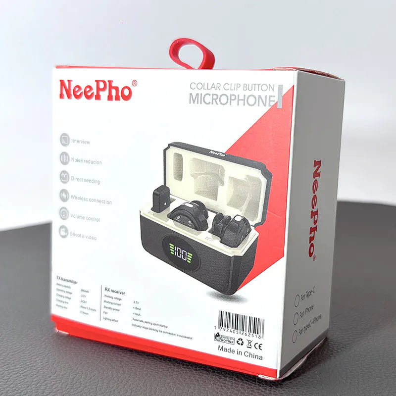 NeePho NP58 Collar Clip Button Microphone