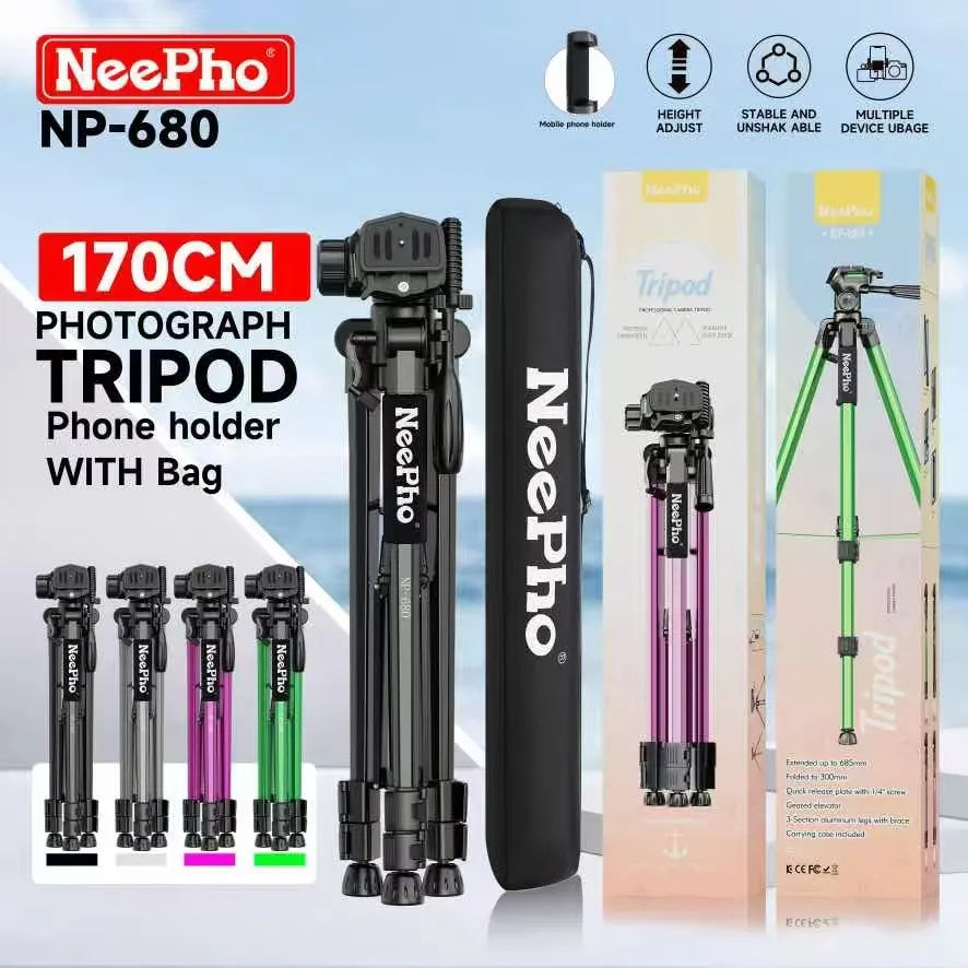 NeePho NP680 170cm Professional Camera Tripod