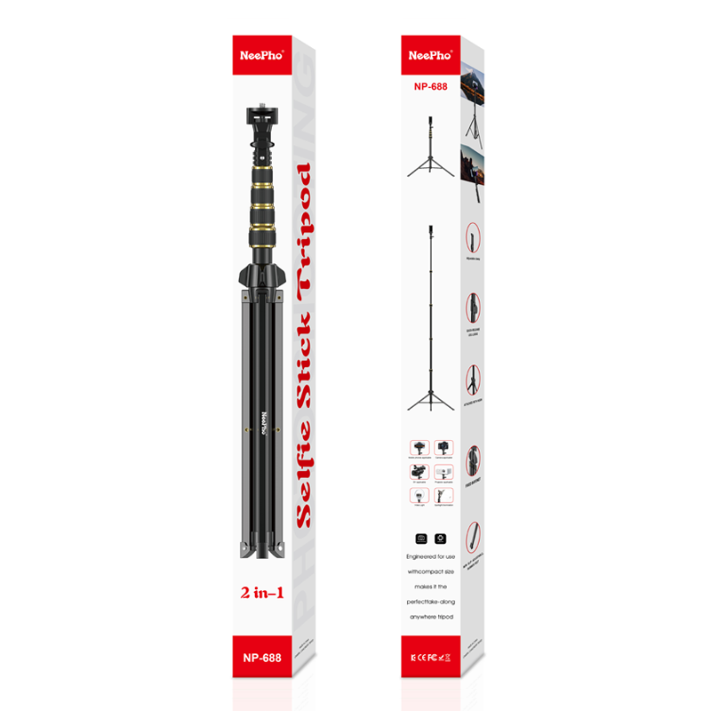 NeePho NP688 57~210 cm Extendable selfie stick tripod