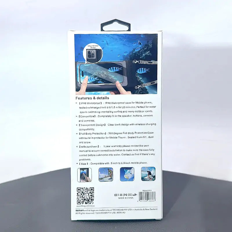 Maxguard P01 IPX8 Waterproof Case Fits 5-6.9 inch