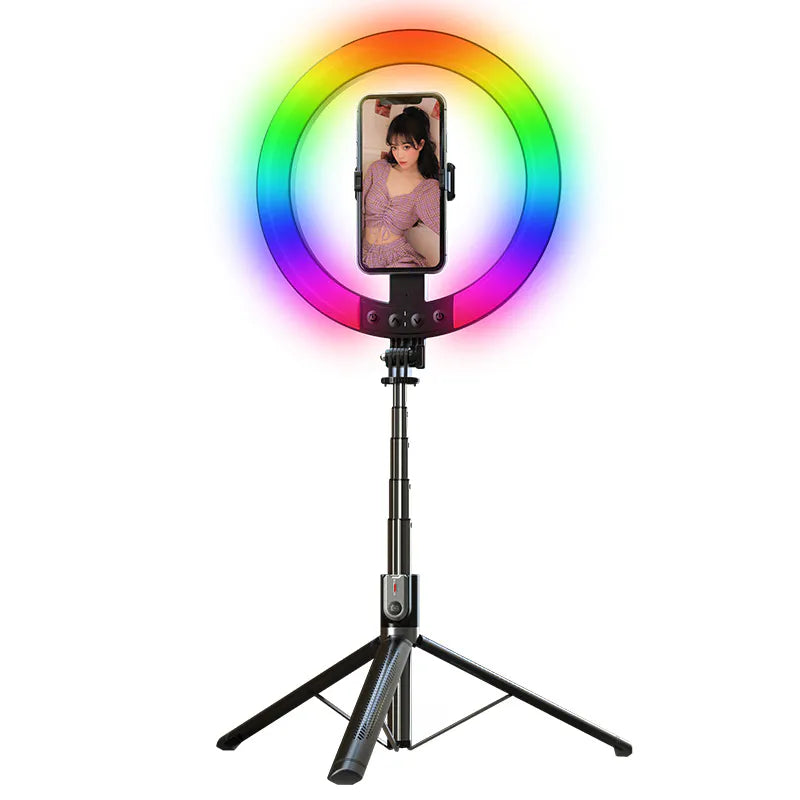 1.9m Umbrella Structure Ring Llight Selfie Stick P100RGB