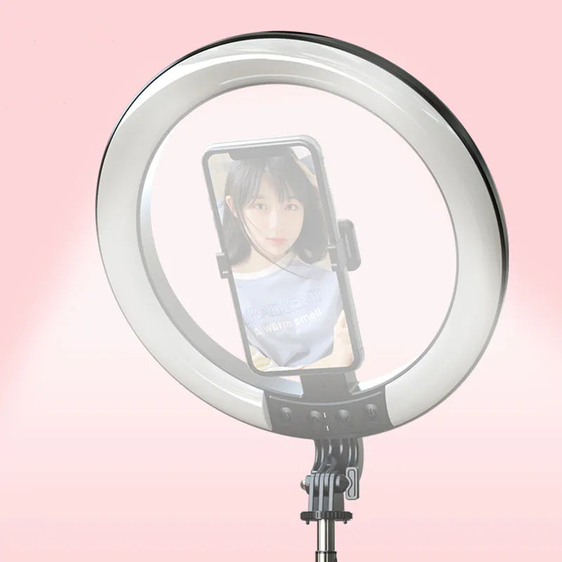 1.9m Umbrella Structure Ring Llight Selfie Stick P100RGB