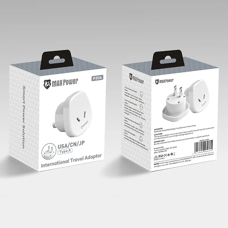 MaxPower P304 International Travel Adaptor USA/CN/JP Type A