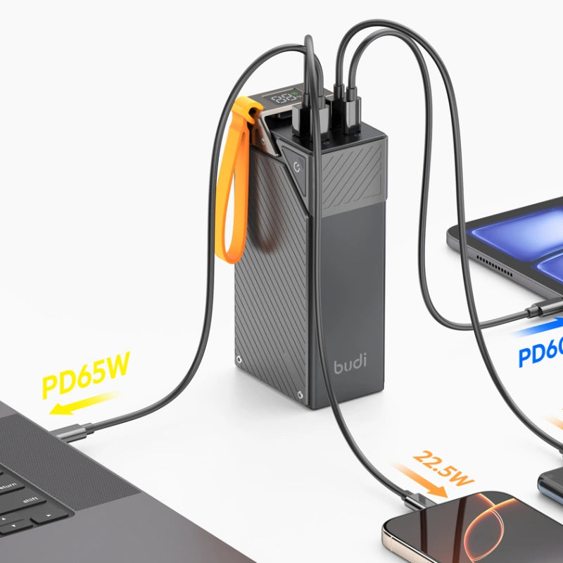Budi PB810B PD+Dual QC3.0 65W 30000 mah Power Bank