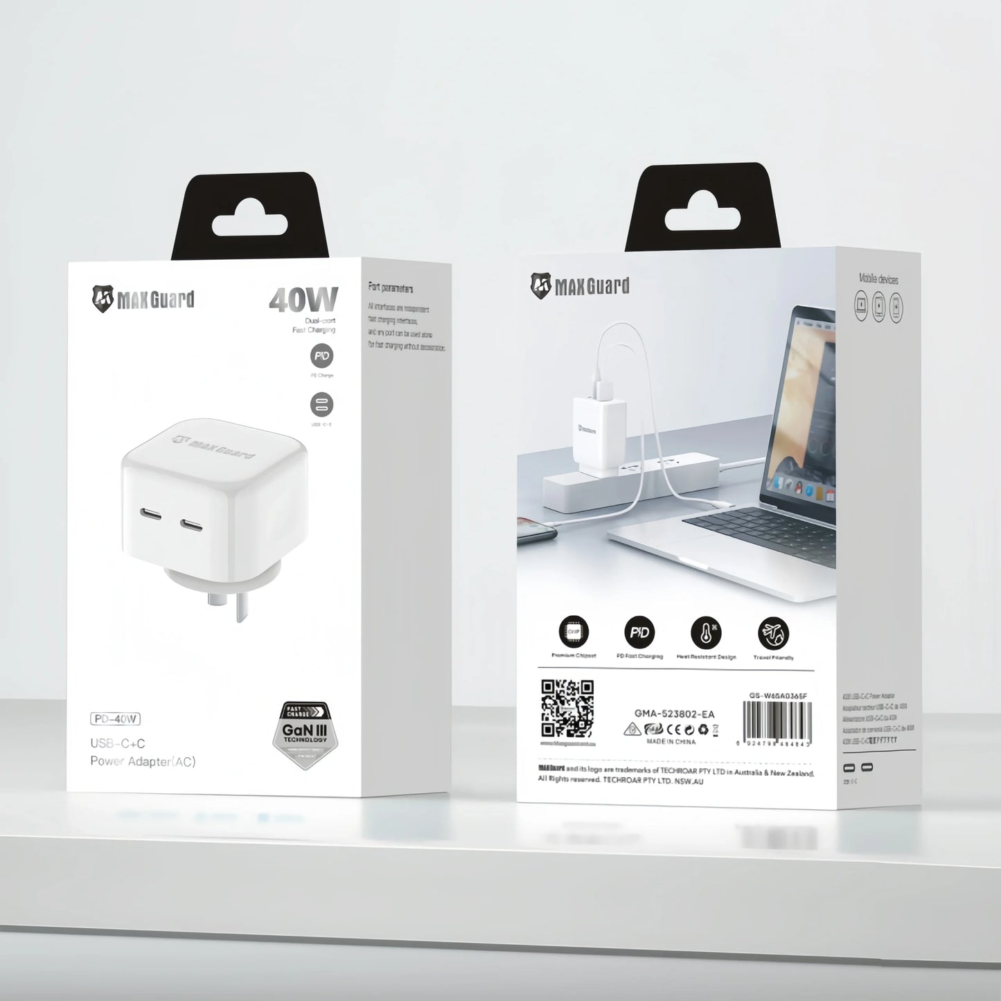 Maxguard  PD-40W USB C+C Power adapter (AC) wall charger