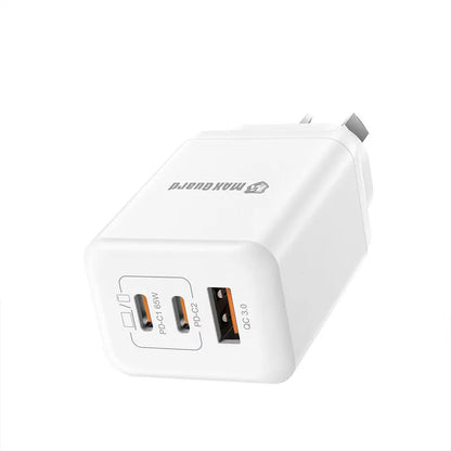 Maxguard W65A0365F 65W PD Wall Charger (Works for laptops, tablets, and phones)