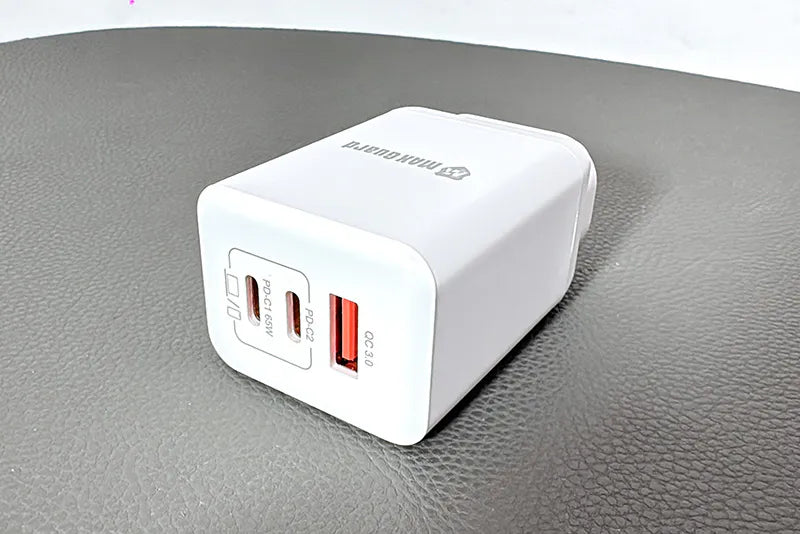Maxguard W65A0365F 65W PD Wall Charger (Works for laptops, tablets, and phones)