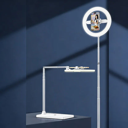 Phone Floor Stand with Ring Light R10