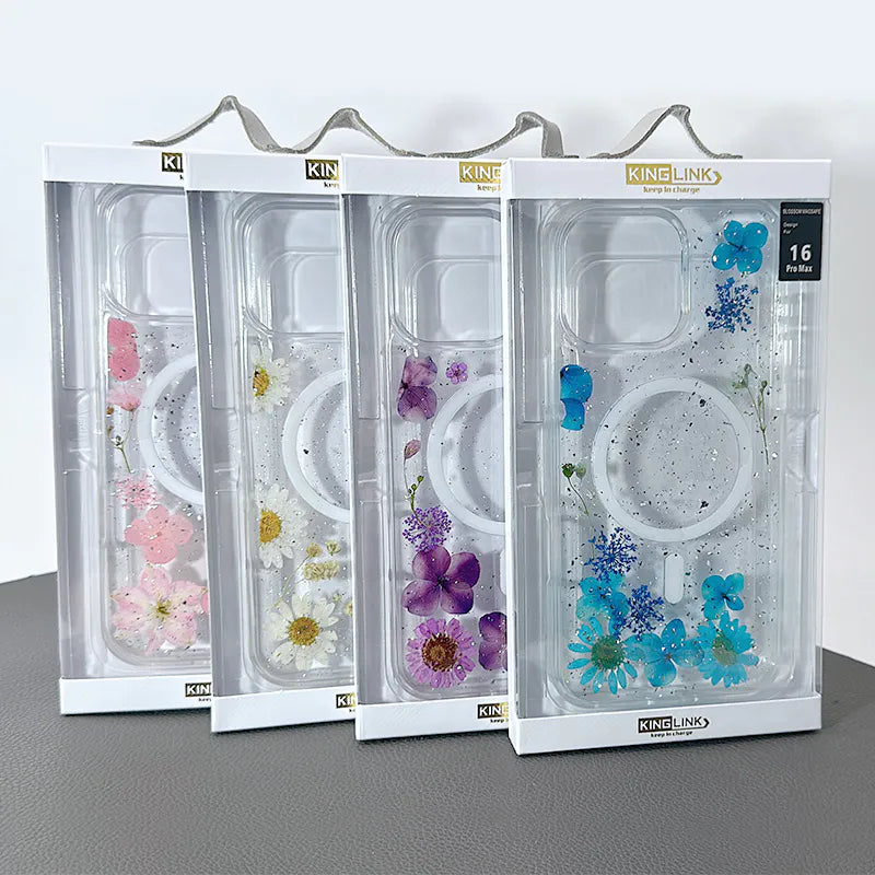 Case for Iphone 11 6.1 Kinglink Real Flower Blossom MagFit