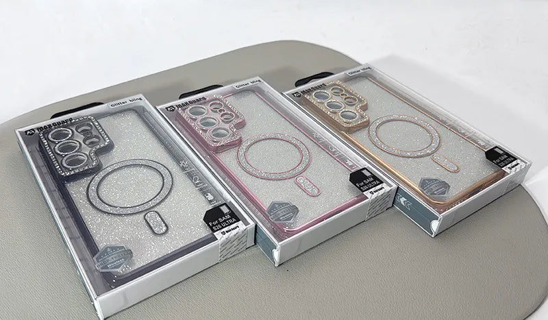 S24 Ultra Kinglink Glitter Bling Design MagFit case