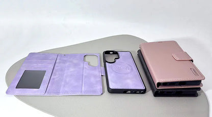 S21 Ultra hanman 2 in 1 detachable magnetic wallet case