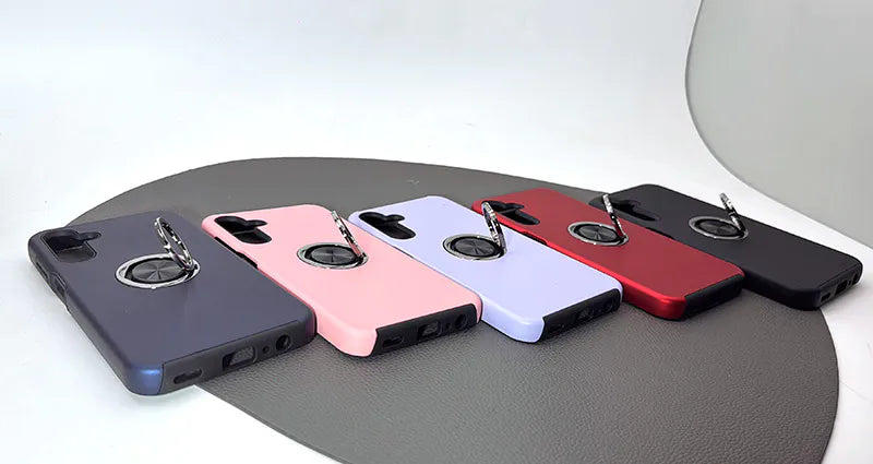 Samsung A12 Kinglink mag ring with kickstand case