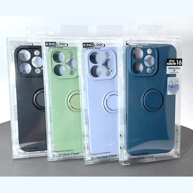 Case for Iphone 15 Pro 6.1 Kinglink Silicone Ring