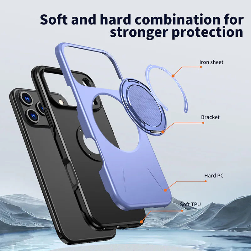 Case for Iphone 15 6.1 Maxguard Spin Grip MagFit
