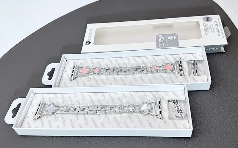 Maxguard Stainless Steel Pattern Band For Apple Watch (compatible with 38/40/41/42(S10)/44/45/46(S10)/49mm)