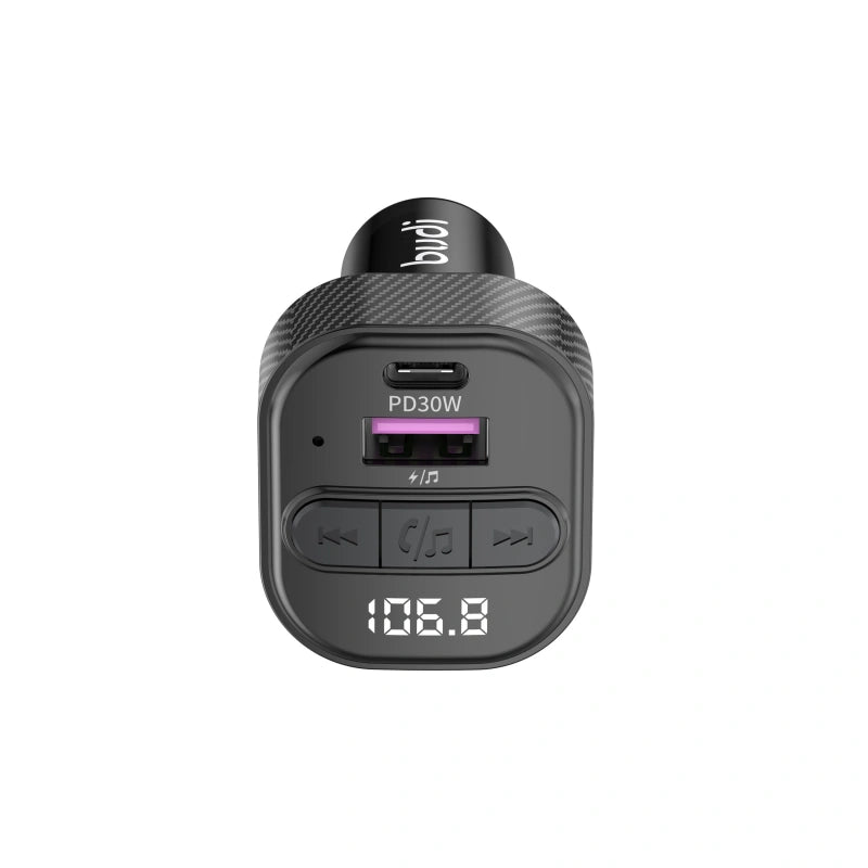 Budi CCT06B Car Wireless FM Transmitter & Charger