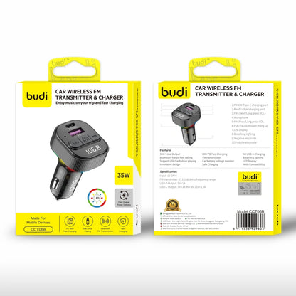 Budi CCT06B Car Wireless FM Transmitter & Charger