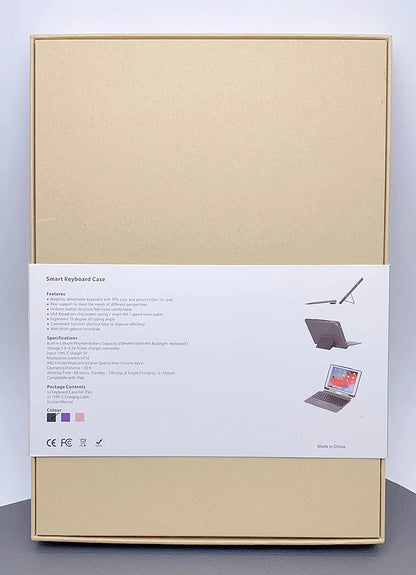 Case for iPad 11th (A16)/10th (A14) Smart magnetic detachable keyboard T208