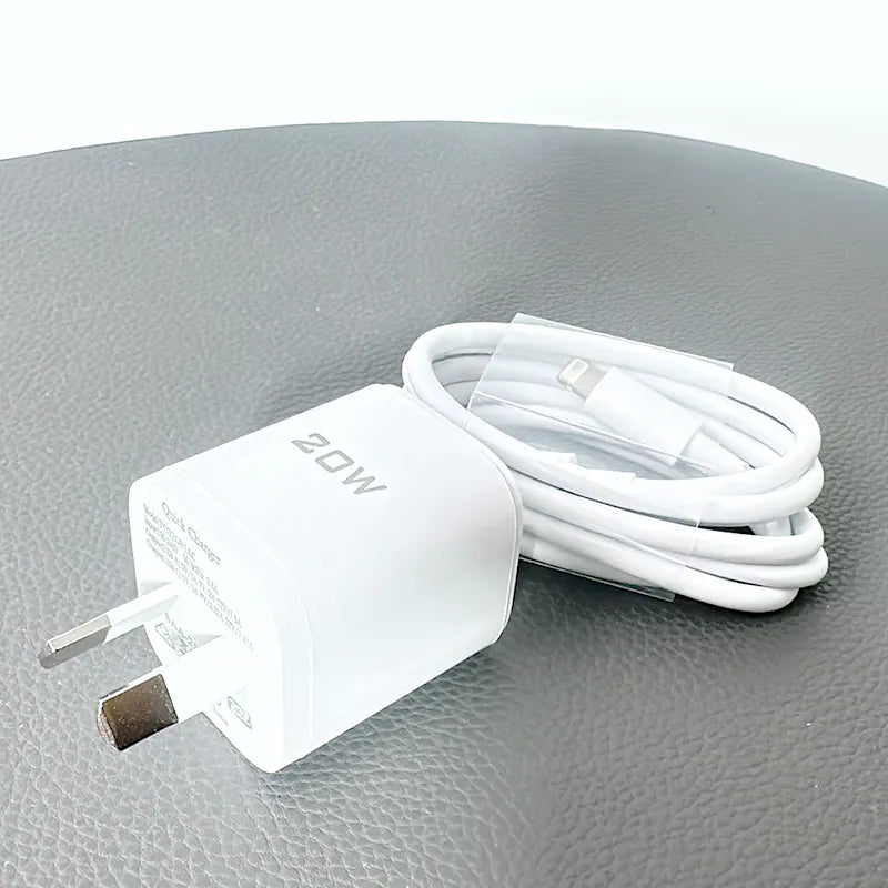 Mobigo TCS2081ACLC PD 20W wall charger with Type-C to Lightning combo