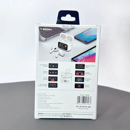Maxguard TMS02 bluetooth earphone with LED Color Touchscreen