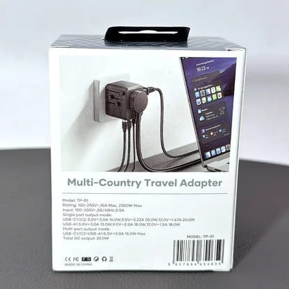 Maxpower TP01 PD20w All-in-One Travel Adapter
