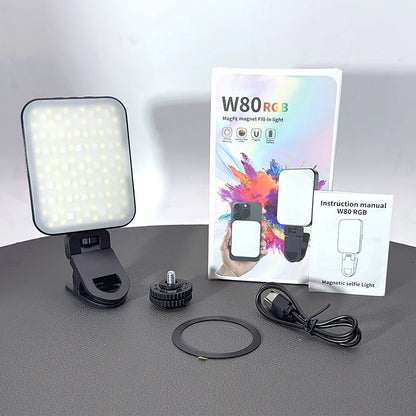 W80RGB MagFit Magnet Fill-in Selfie Light