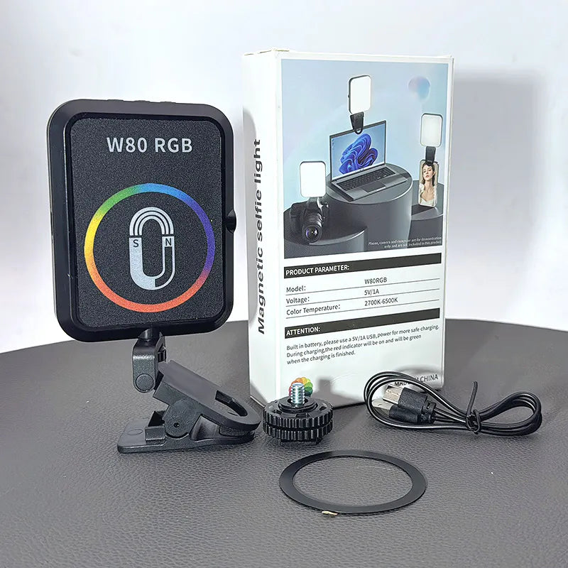 W80RGB MagFit Magnet Fill-in Selfie Light