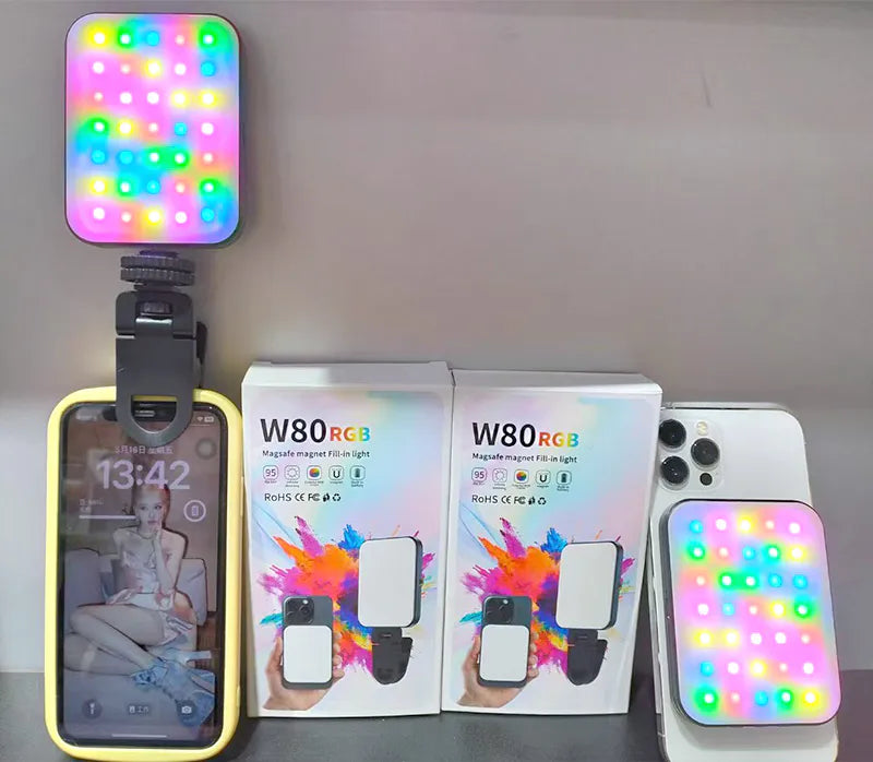 W80RGB MagFit Magnet Fill-in Selfie Light